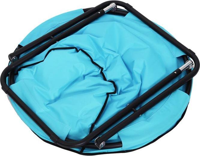 Produktbild Swisshandel24 Campingklappstuhl, faltbar Metall + Oxfordstoff Blau