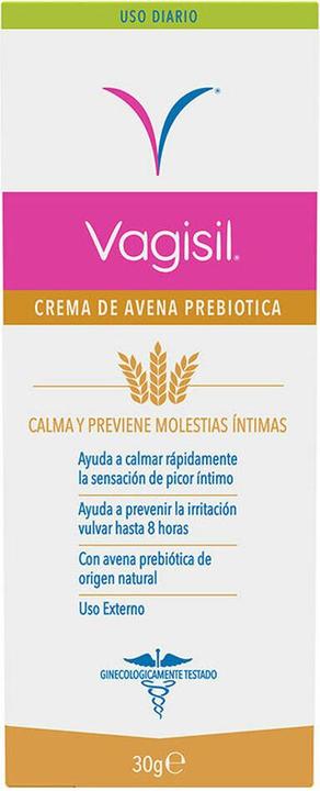 Produktbild Vagisil Feuchtigkeitsspendende und beruhigende Intimcreme mit natürlichem prebiotischem Hafer 30g (Intimcrème)