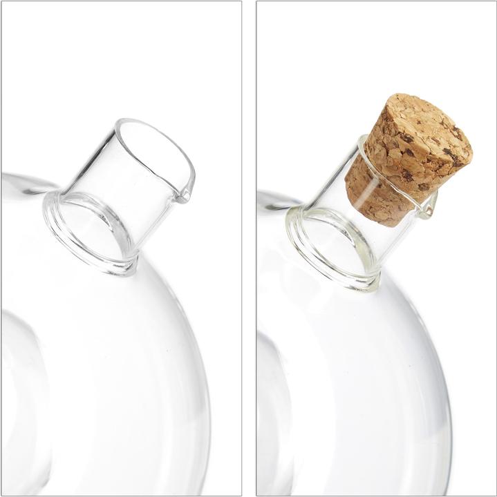Relaxdays Bouteille huile et vinaigre, 2 en 1 (375 ml)