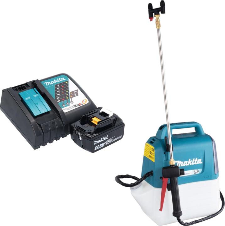 Produktbild Makita DUS 054 RT Akku Druckspritze 18 V 5,0 l 3,0 bar + 1x Akku 5,0 Ah + Ladegerät (5 l)