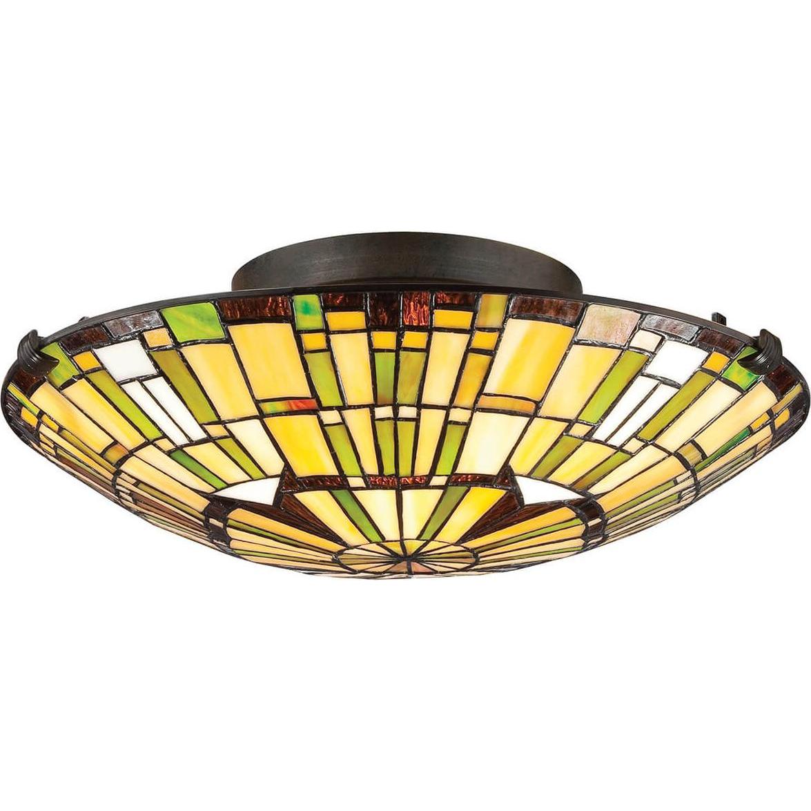 Elstead Lighting Multicolore/Bronzo Applique + Plafoniera, Reed (E27)