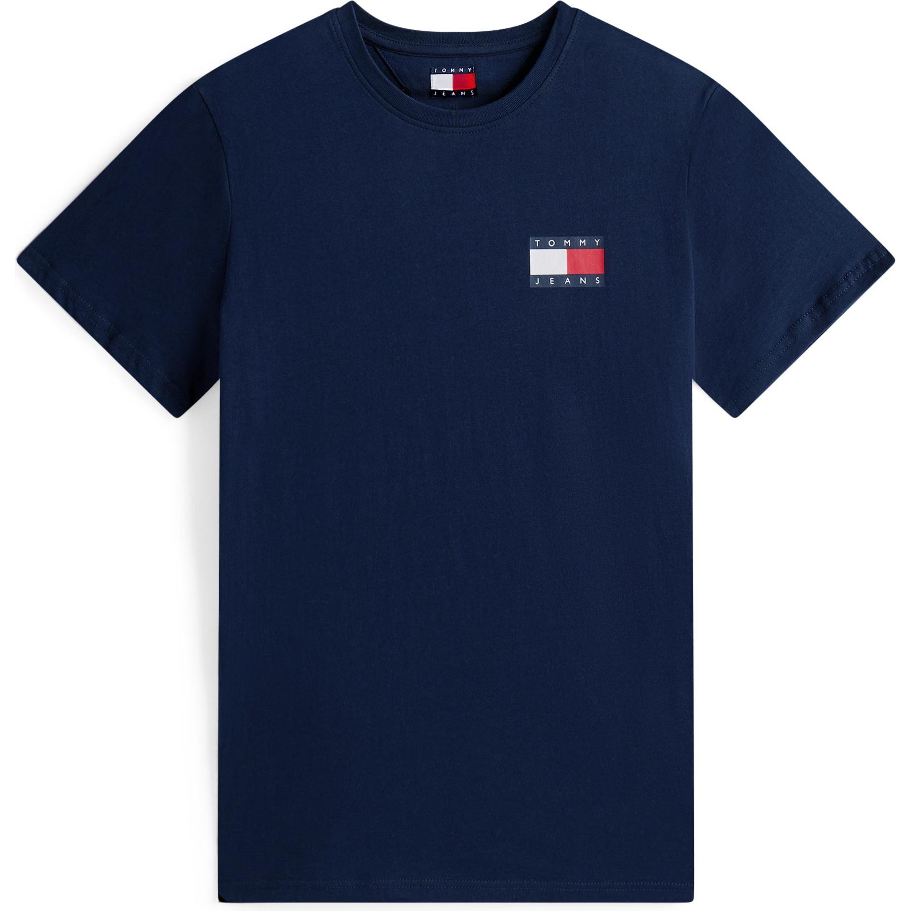 Tommy Jeans, Uomini, Maglietta, Tjm Slim Essential Flag Tee Ext, Blu, (M)