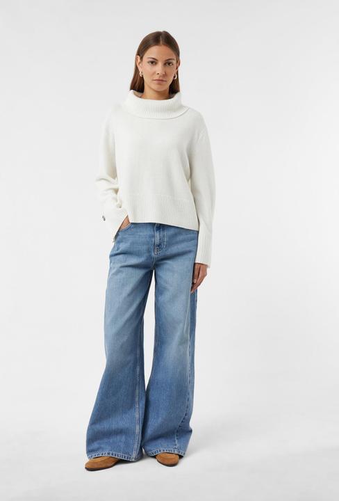 Produktbild Comma Strickpullover Wollmixpullover mit Falten- und Knopfdetail am Ärmel (32)