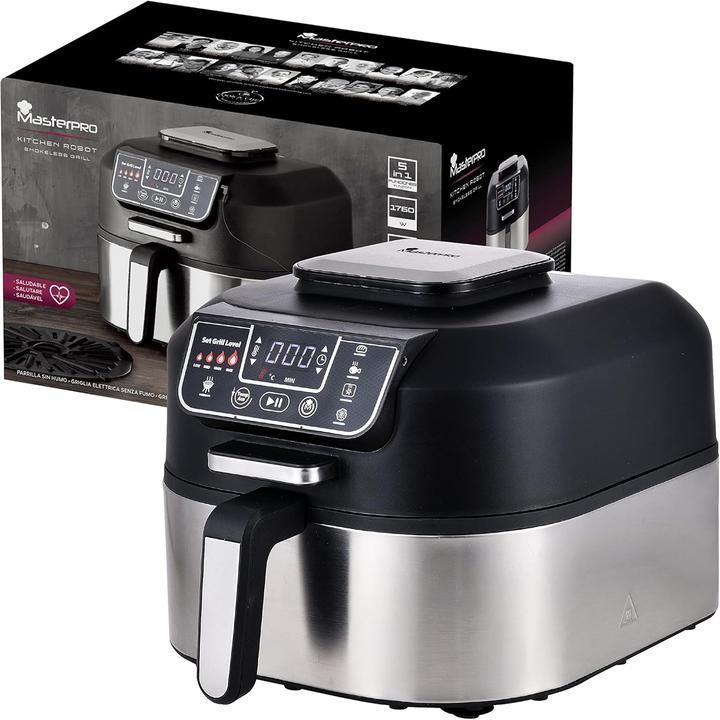 Actual product image MasterPRO 5-in-1 smokeless grill