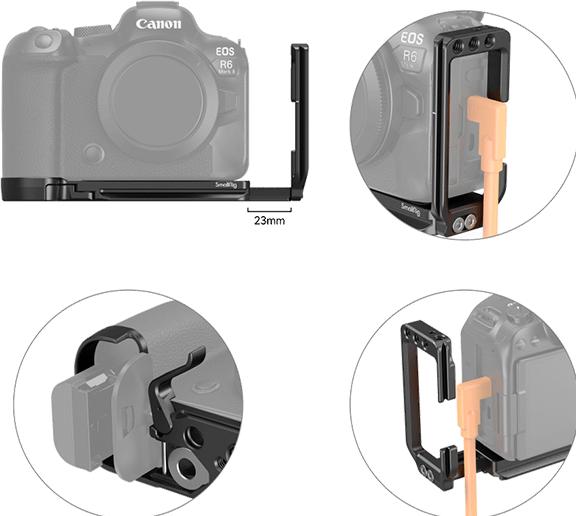 Produktbild SmallRig L-Shape Mount Plate for Canon EOS R6 Mark II / EOS R5 / EOS R5 C / EOS R6 4160B (Metall)