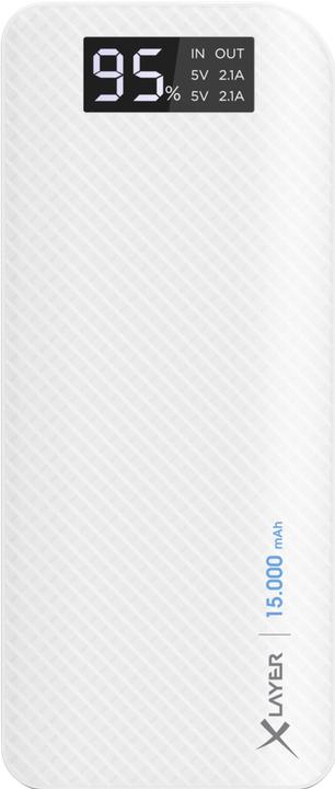Image du produit Xlayer Powerbank Blanc de carbone pur (15000 mAh, 54 Wh)