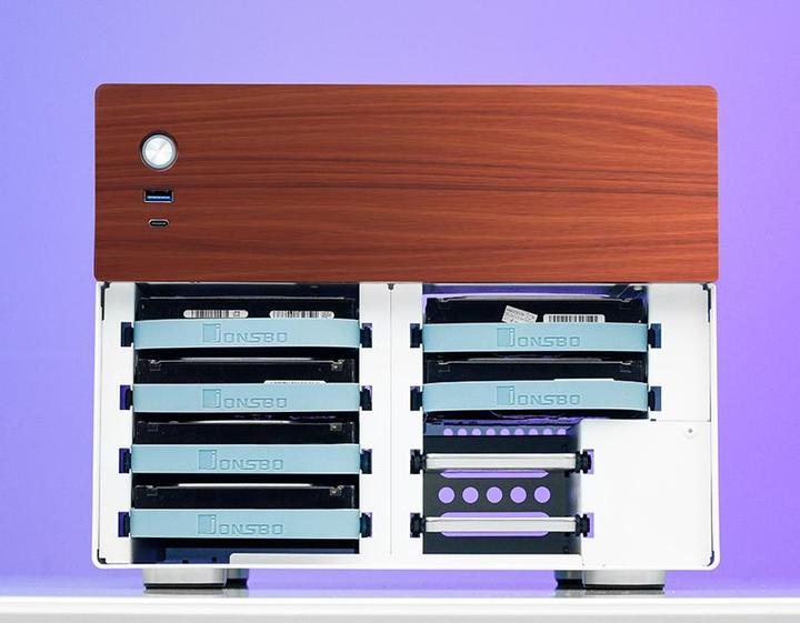 Image du produit Jonsbo N4 White (mATX, ITX)