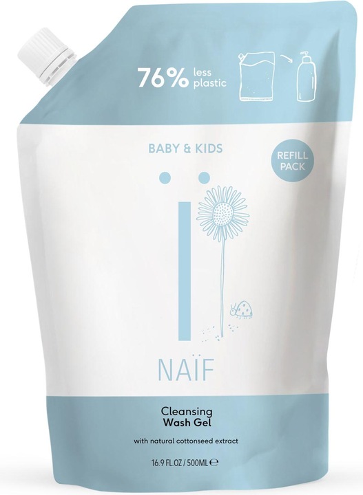 Image du produit Naïf Recharge de gel nettoyant pour bébés et enfants