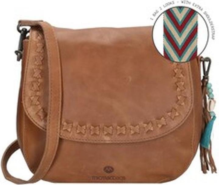 Produktbild Micmacbags Friendship -Umhängetasche ausblenden & stechen - Brown - 100% Leder