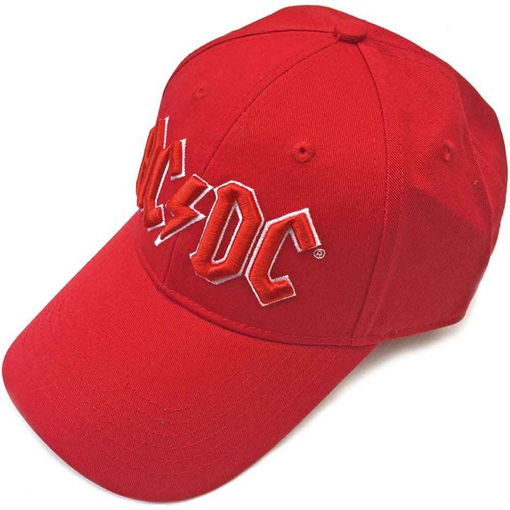 AC/DC ACDC Red Logo Red Baseball Cap
