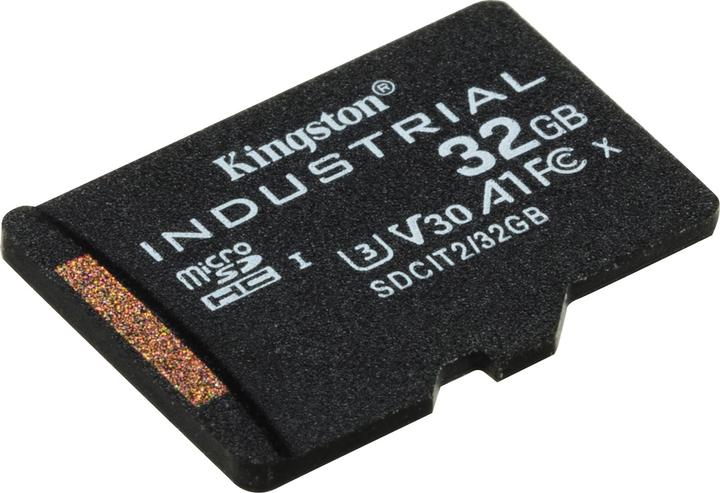 Actual product image Kingston microSDHC Industrial pSLC (32 GB, microSDHC, U3, UHS-I)