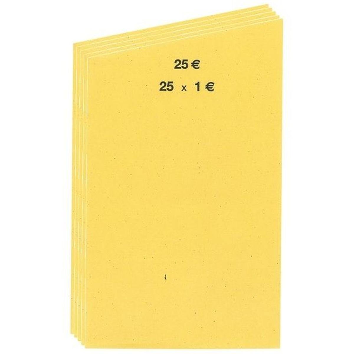 Inkiess, Geldkassette, Handrollpapier 1,00€ gelb VE=50 Blatt