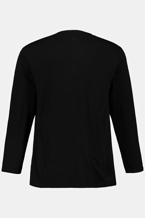 Produktbild JP1880 Henley, Basic, Shirt, Langarm, Knopfleiste, bis 8XL (XXL)