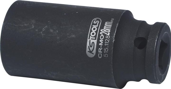Produktbild KS Tools 1/2" Kraft-Stecknuss lang (28 mm)