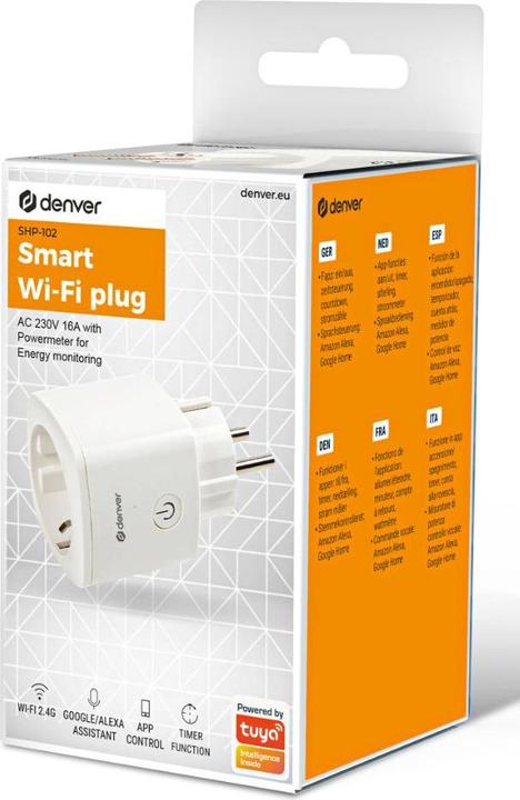 Actual product image Denver SHP-102 Intelligent Power Socket