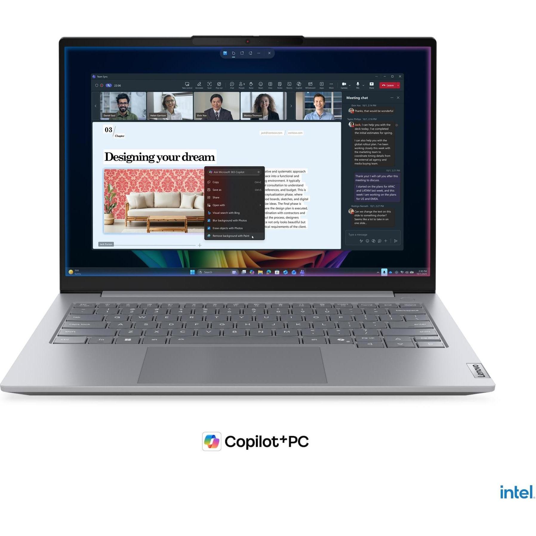 Lenovo ThinkBook 14 Gen 9 (14", 1000 GB, 32 GB, Deutschland, Intel Core Ultra 7 355), Notebook, Grau