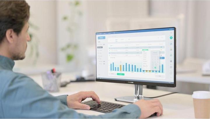 Image du produit Philips 60,5cm (23,8") 24B2G5200 16:09 HDMI+DP+USB darkgrey (1920 x 1080 pixels, 23.80")