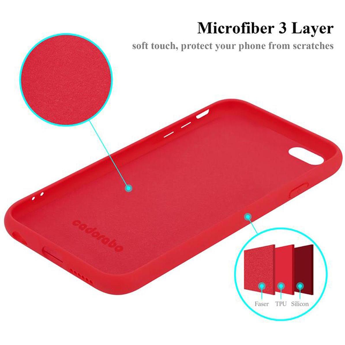 Thumbnail - Cadorabo TPU Liquid Silicone Case Cover (Apple iPhone 6), Smartphone Hülle, Rot