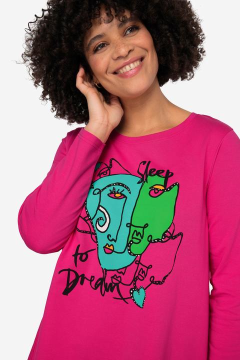 Produktbild Angel of Style T-Shirt, Gesichts-Motiv, Rundhals, Langarm (46)