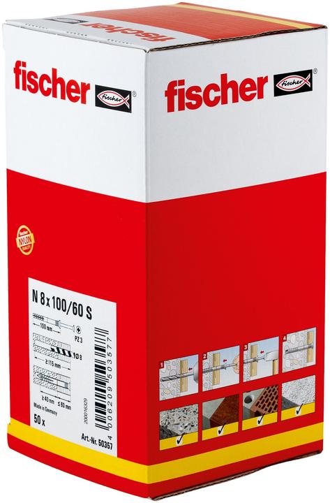 Image du produit Fischer Tampon à clouer N 8x100/60 S