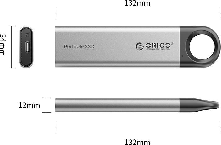 Actual product image Orico 1TB C10 Type-C R1000:W1000 (1 TB)