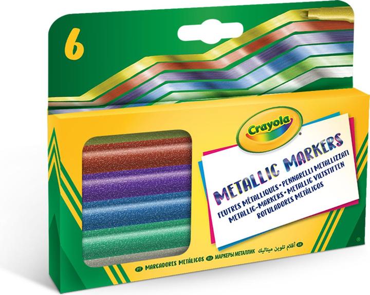 Produktbild Crayola Metallic Marker (Mehrfarbig, Metallisch, 6 x)