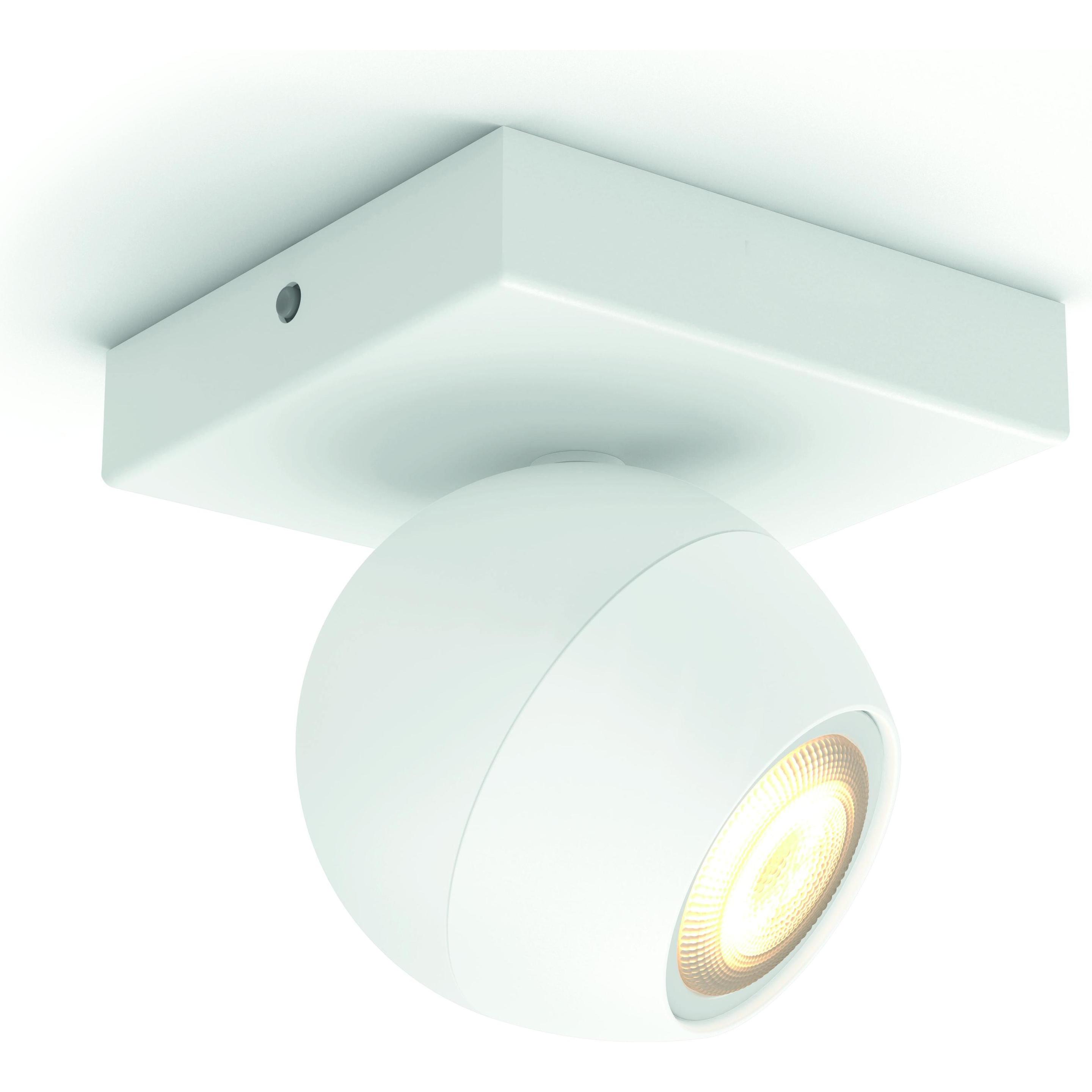 Philips Hue, Wandleuchte + Deckenleuchte, White Ambiance Buckram (350 lm, GU10)