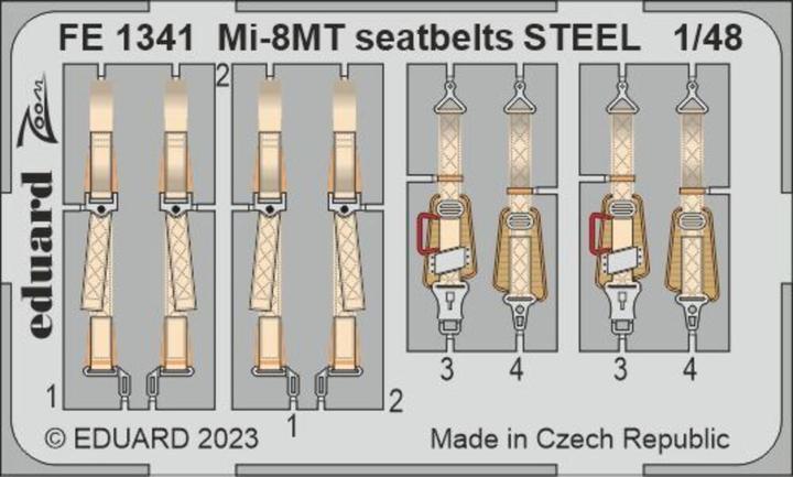 Image du produit Eduard Mi-8MT seatbelts STEEL 1/48 ZVEZDA