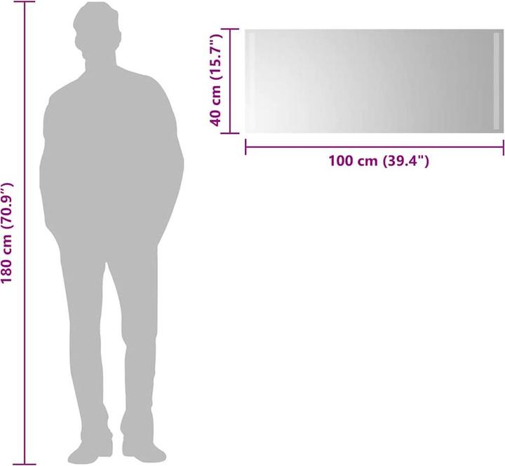 Immagine prodotto vidaXL Spiegel (100 x 40 cm)