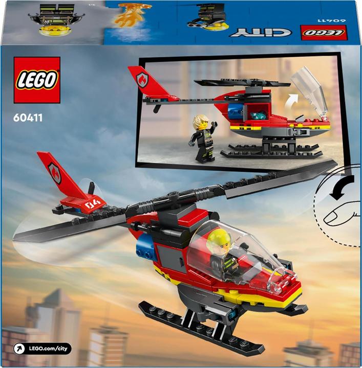 Actual product image LEGO 60411 Fire brigade helicopter (60411, LEGO City)