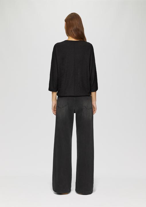 Immagine prodotto S.Oliver T-Shirt Fein Strukturiertes Jerseyshirt mit 3/4-Fledermausärmeln (34)