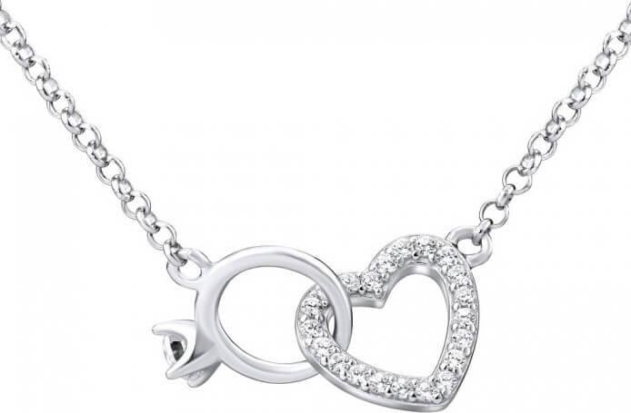 Produktbild Silvego Silver necklace heart connected with ring MWN01149