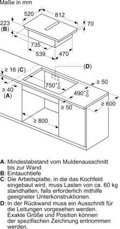 Image du produit Bosch Hausgeräte PXX875D57E (81.60 cm, Table de cuisson électrique)