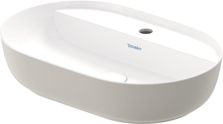 Produktbild Duravit Aufsatzbecken LUV o ÜL m HLB 600x400mm 1 HL gr seidenmatt (400 mm, 600 mm)