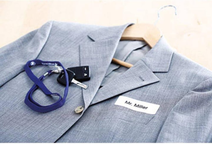 Actual product image Herma A4 removable name labels