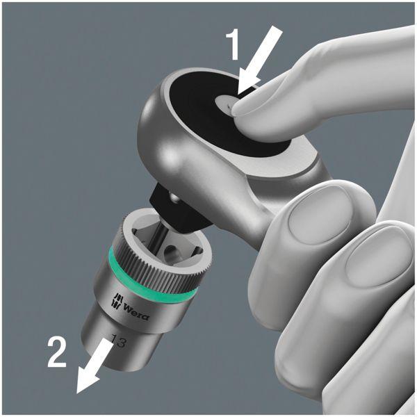 Actual product image Wera 8100 SB 10 Zyklop Metal Ratchet Set