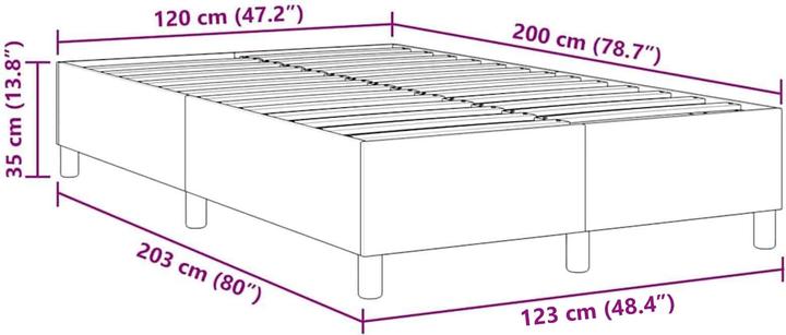 Actual product image vidaXL Plattformbett (120 x 200 cm)