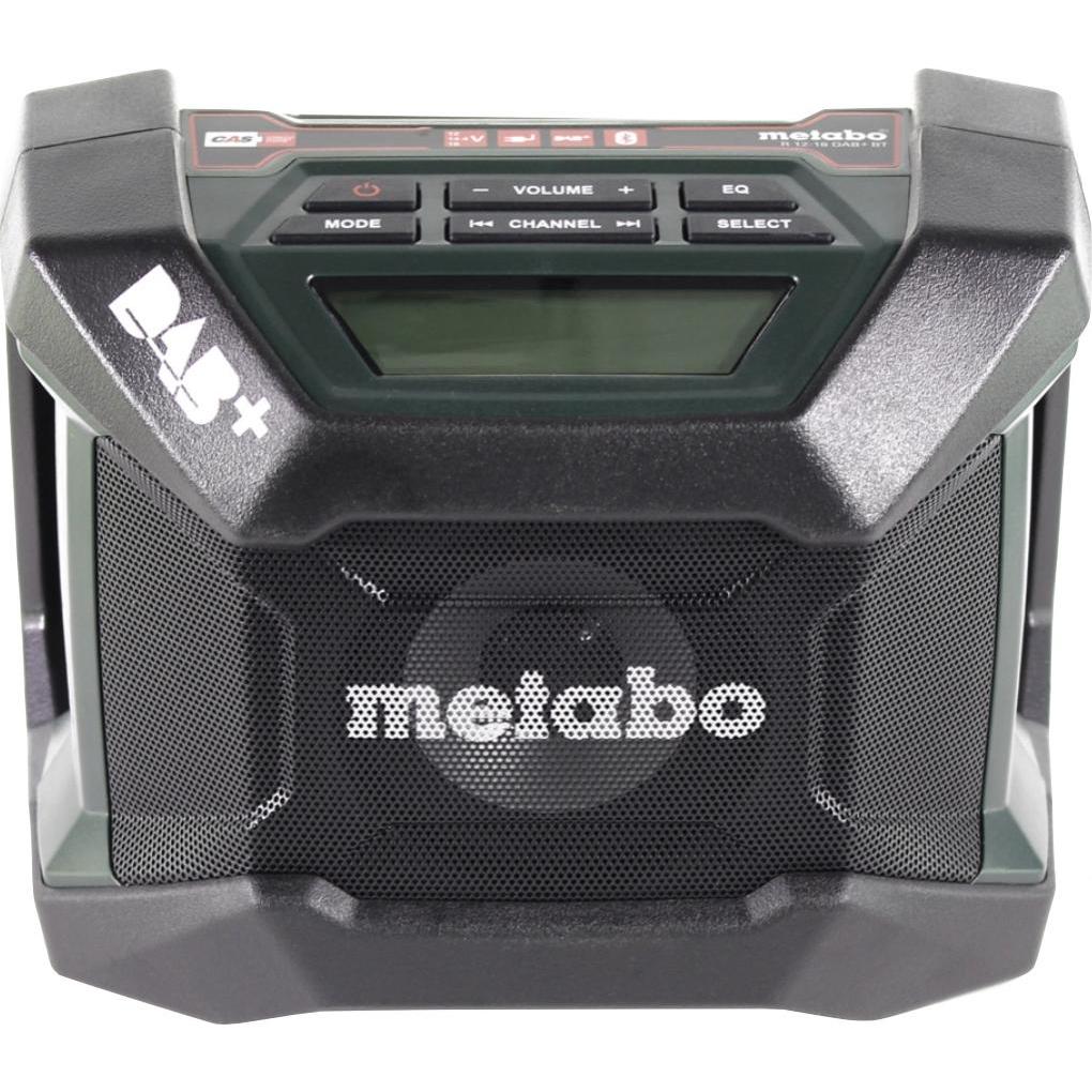 Metabo R 12-18 DAB+ BT Batteria radio da cantiere 12-18 V DAB+ + 1x batteria 4.0 Ah - senza caricabatterie (AM, DAB, FM, Bluetooth), Radio