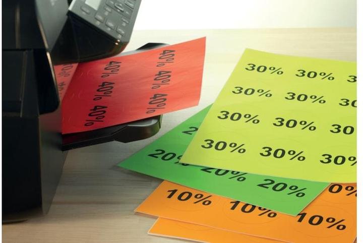 Produktbild HERMA Neon Etiketten A4