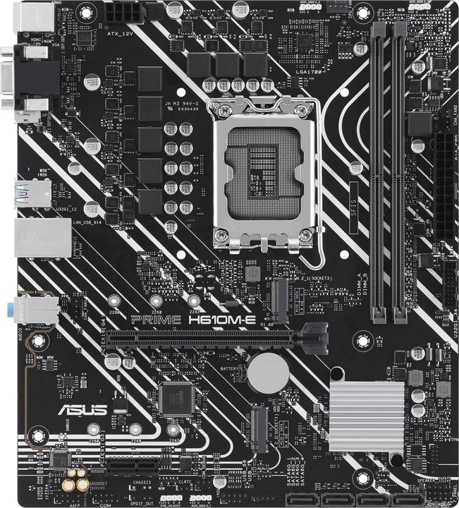 Actual product image ASUS PRIME H610M-E-CSM (LGA 1700, Intel H610, mATX)