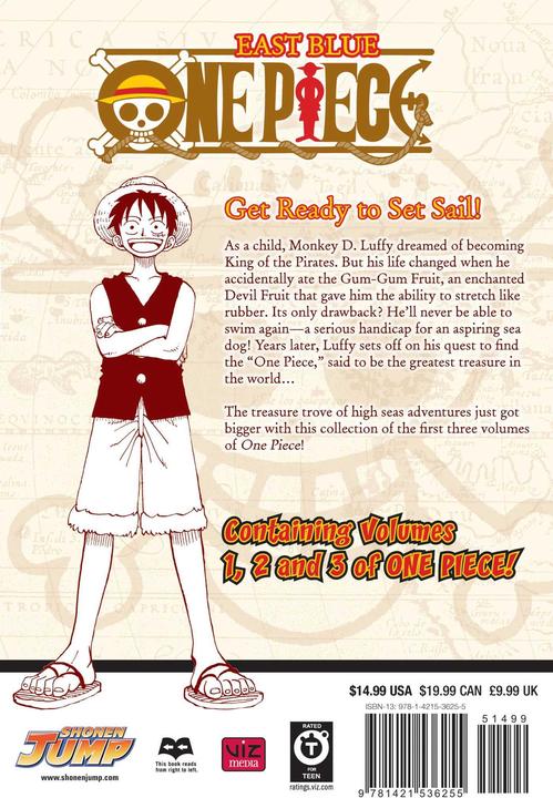 Produktbild One Piece (3-in-1 Edition), Vol. 1 (Englisch, Eiichiro Oda, 2011)