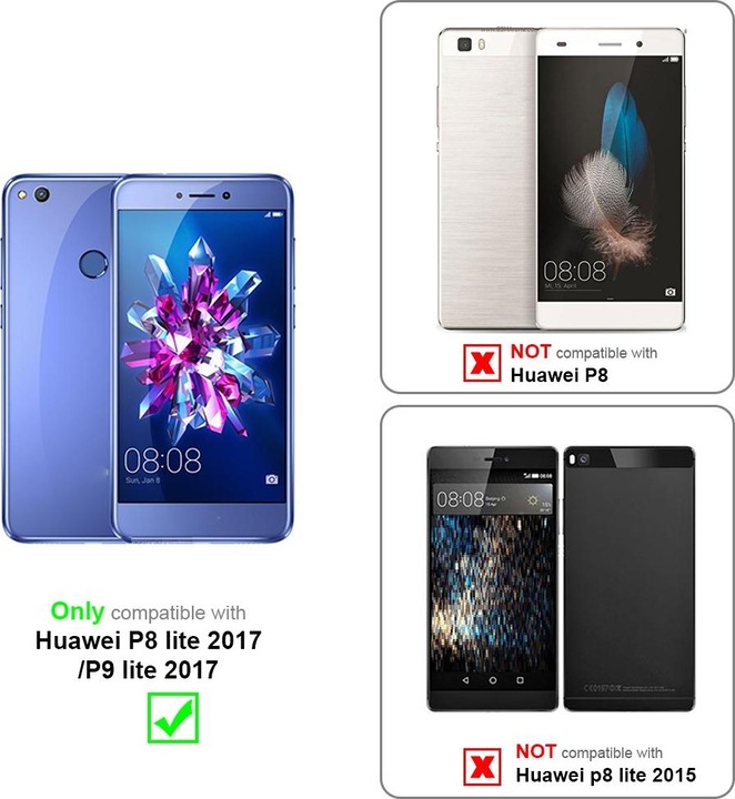 Produktbild Cadorabo Handykette für Huawei P8 LITE 2017 / P9 LITE 2017 Necklace Hülle mit verstellbarem Kordelband