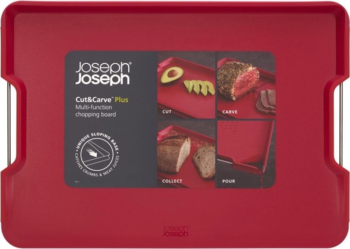 Produktbild Joseph Joseph Cut & Carve Plus Schneidebrett Gross - Rot