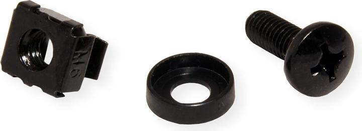 Actual product image Roline Mounting material for 19/" components, M6, 100x, black