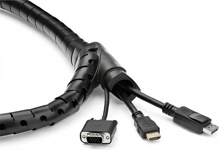 Produktbild StarTech CMSCOILED2 Kabelbündelschlauch (2,5 m, 25mm / 1 Zoll Durchmesser, erweiterbarer (Kabelschlauch, 250 cm)