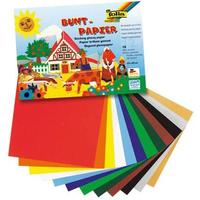 Actual product image Folia Coloured gummed paper assorted colours 80 gsm 12 sheets (80 g/m², 12 x)