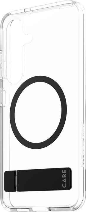 Produktbild PanzerGlass CARE by ® Feature Case Transparent m. Schwarz Kickstand & Qi Compatible Samsung Galaxy S (Samsung Galaxy S25)