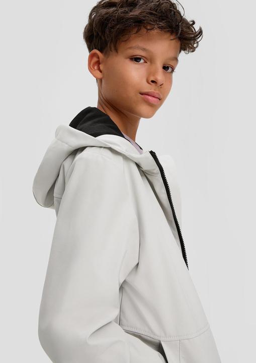 Produktbild s.Oliver Outdoor-Jacke Softshell-Jacke mit Kapuze (M)