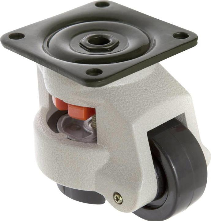 Toolcraft Swivel castor levelable Screw-on plate