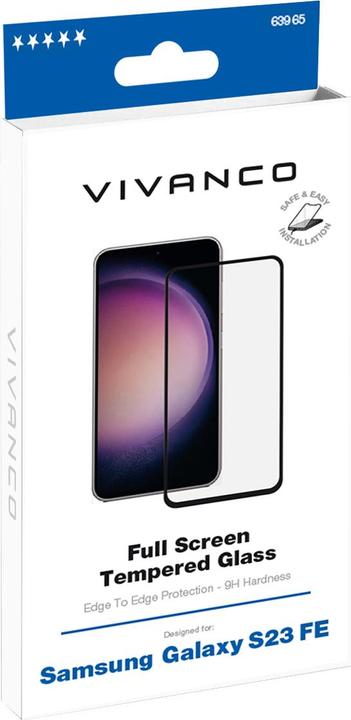 Actual product image Vivanco 2.5D FullScreen screen protector for Samsung Galaxy S23 FE (1 pcs., Samsung Galaxy S23 FE)